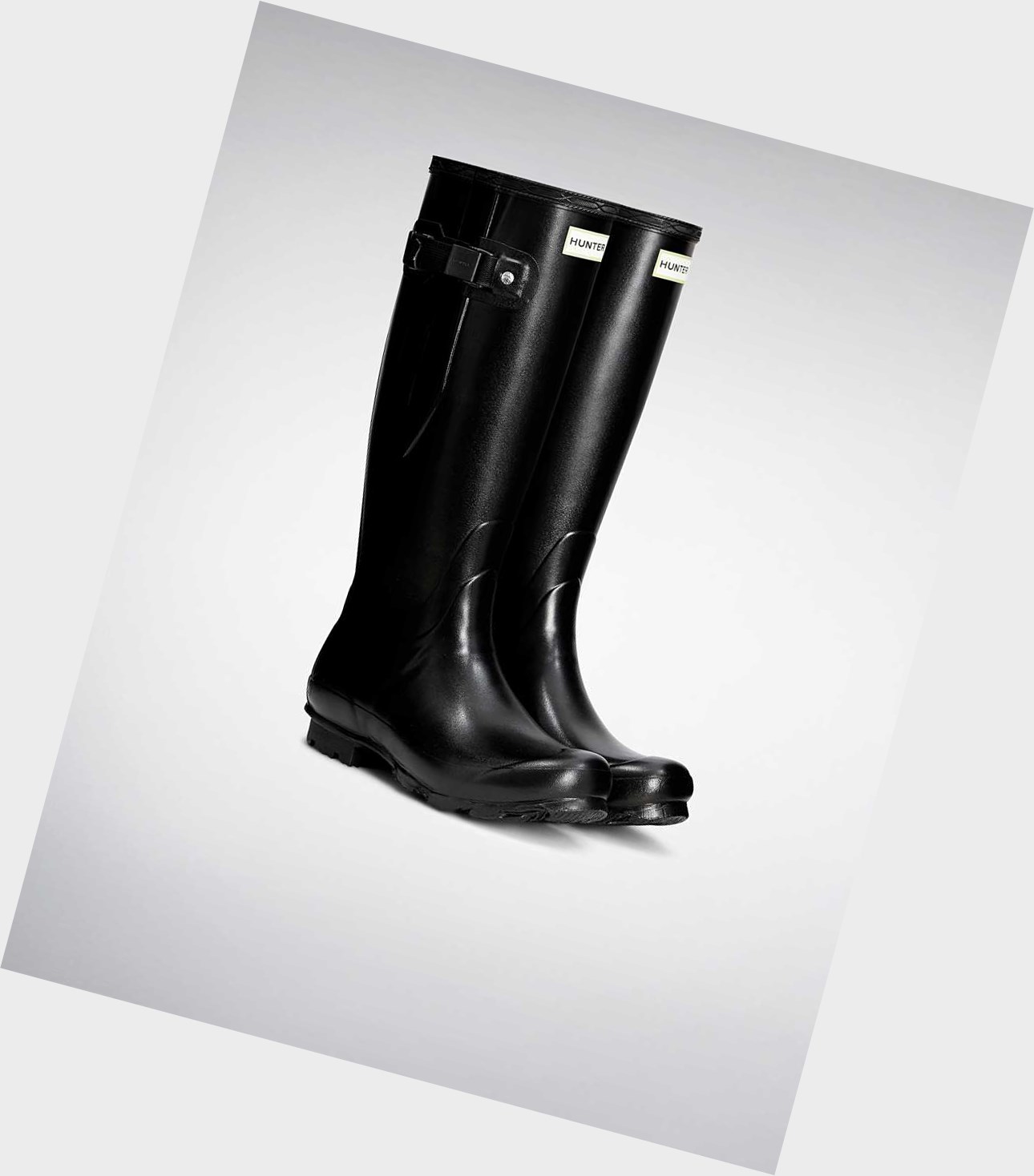 Stivali Corti Donna Hunter Norris Field Side Corta Wellington Adjustable Nere | NKWUPE-302