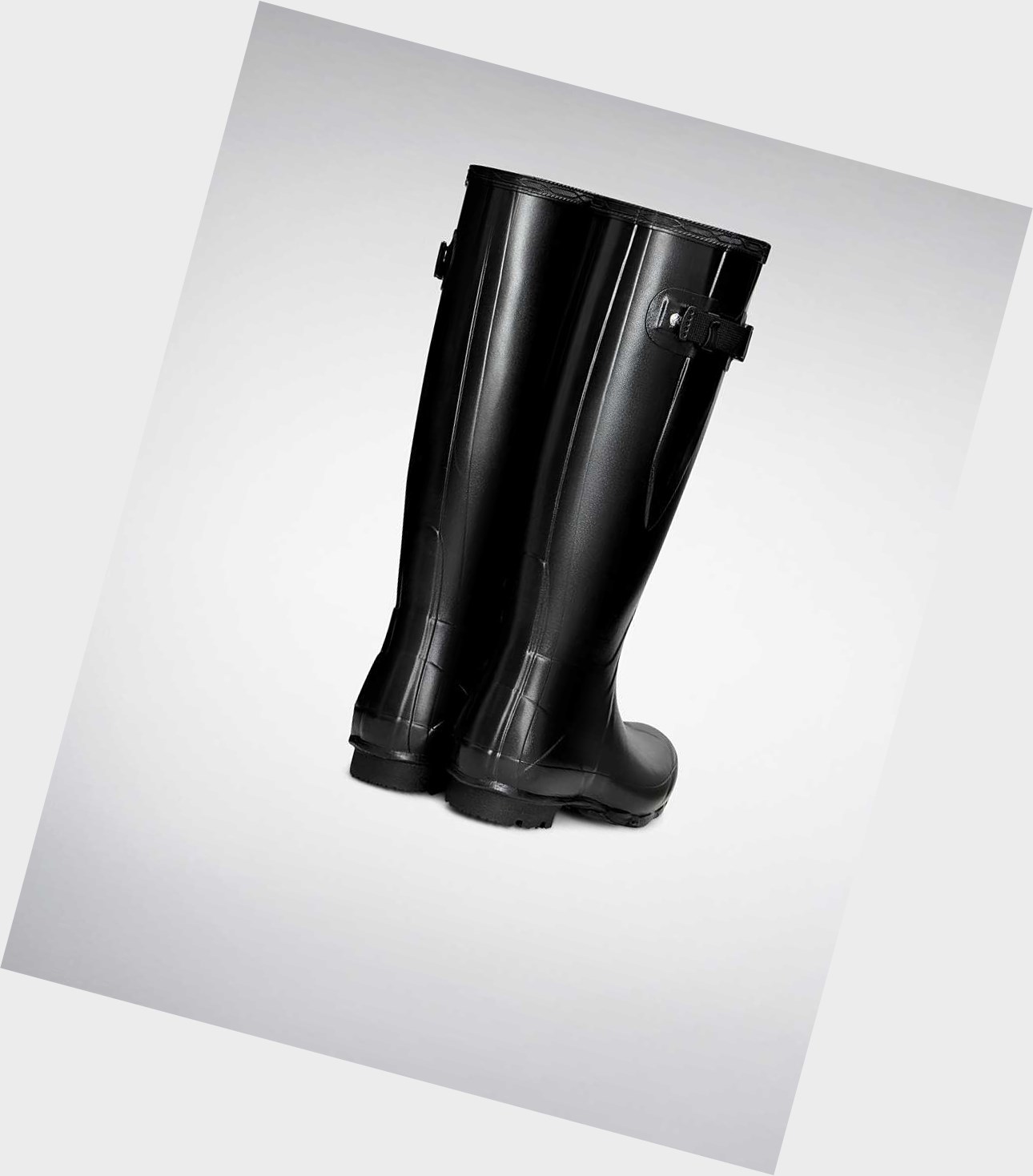 Stivali Corti Donna Hunter Norris Field Side Corta Wellington Adjustable Nere | NKWUPE-302