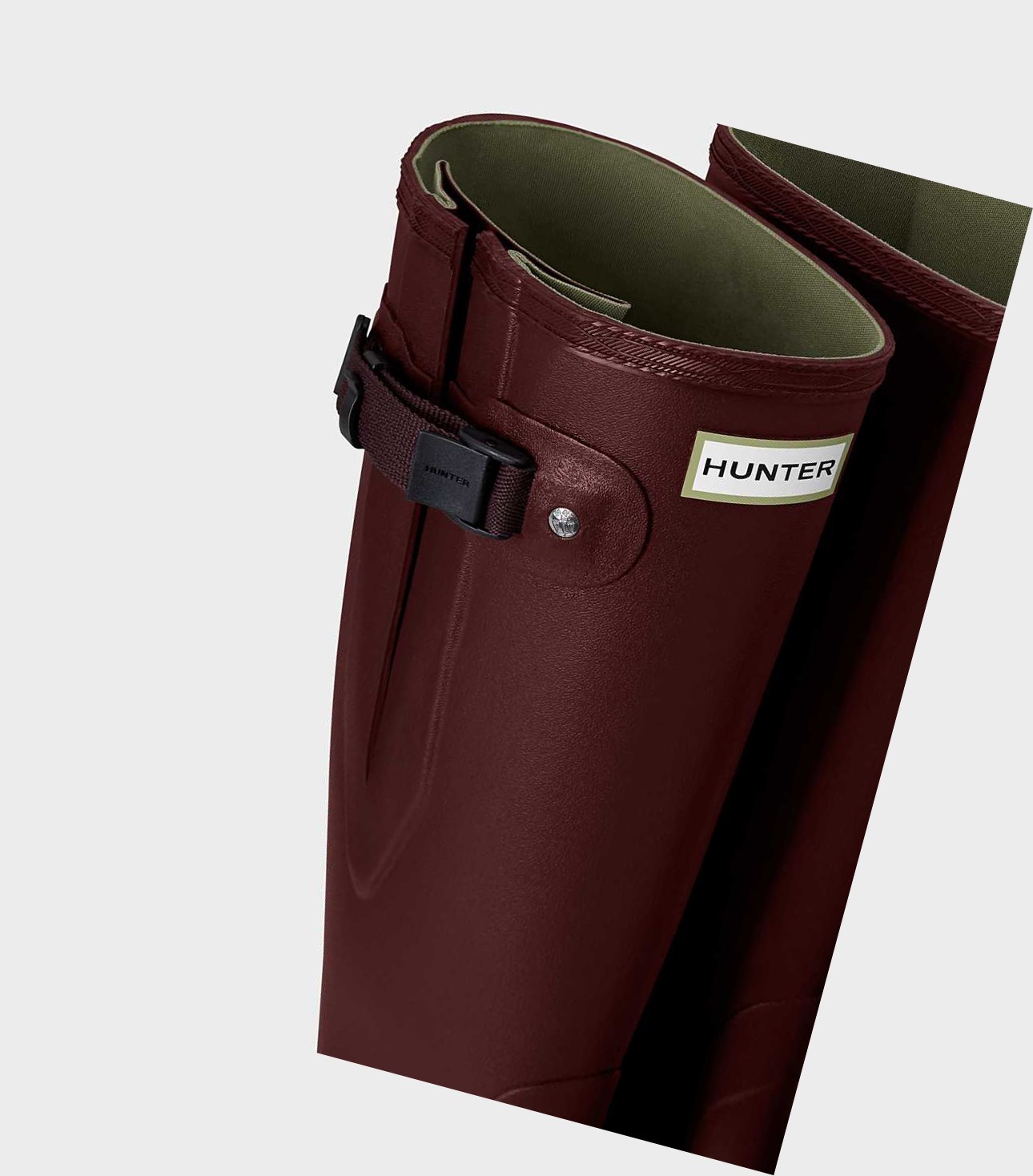 Stivali Corti Donna Hunter Norris Field Side Corta Wellington Adjustable Bordeaux | TKJPYV-086